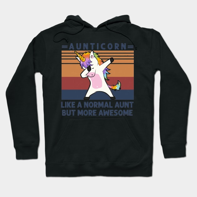 Aunticorn Like A Normal Aunt But More Awesome Hoodie by tzolotov